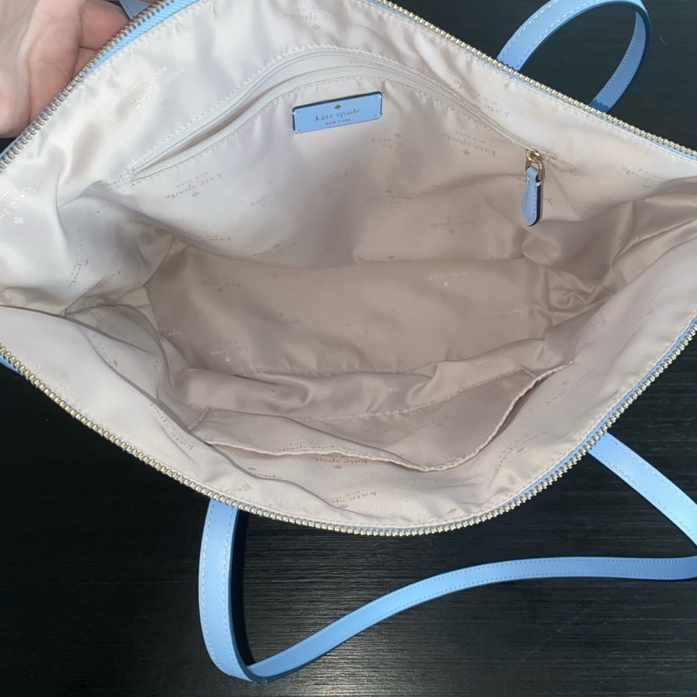 Kate Spade New York  Kitt Nylon Sky Blue Medium Tote Bag - Picture 5 of 9
